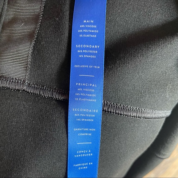 Kit and Ace Black jersey knit high low top - Picture 4 of 4